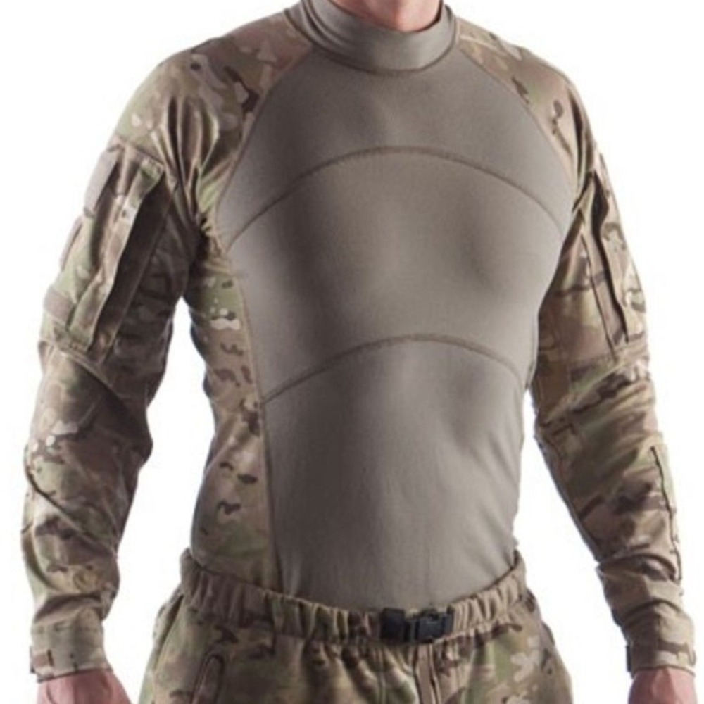 Massif Airman Battle Shirt USAF Flame Resistant Digital Tiger Stripe S (1239)